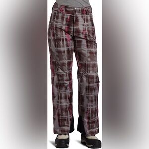 Columbia Women's Back Up Beat Pant GRILL PLAID PRINT